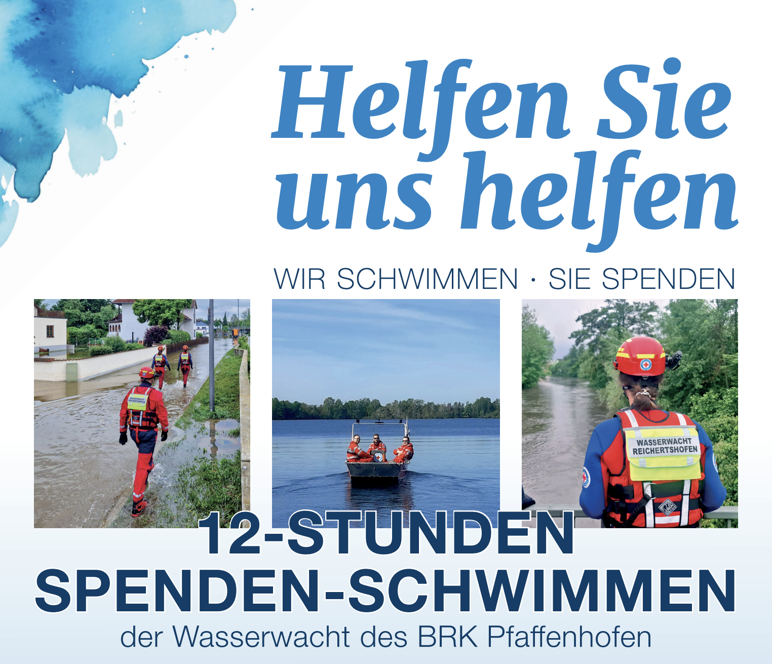 Unterwasserbild unserer Schwimmkurstrainer /-Helfer