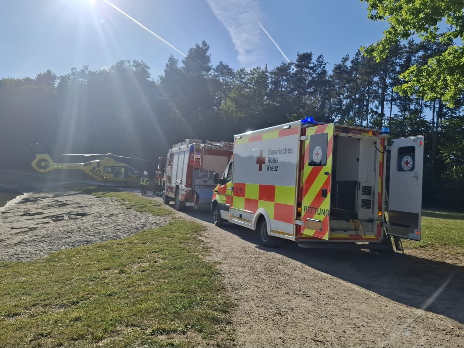 Rttungstransportwagen, Feuerwehr und Christop 32