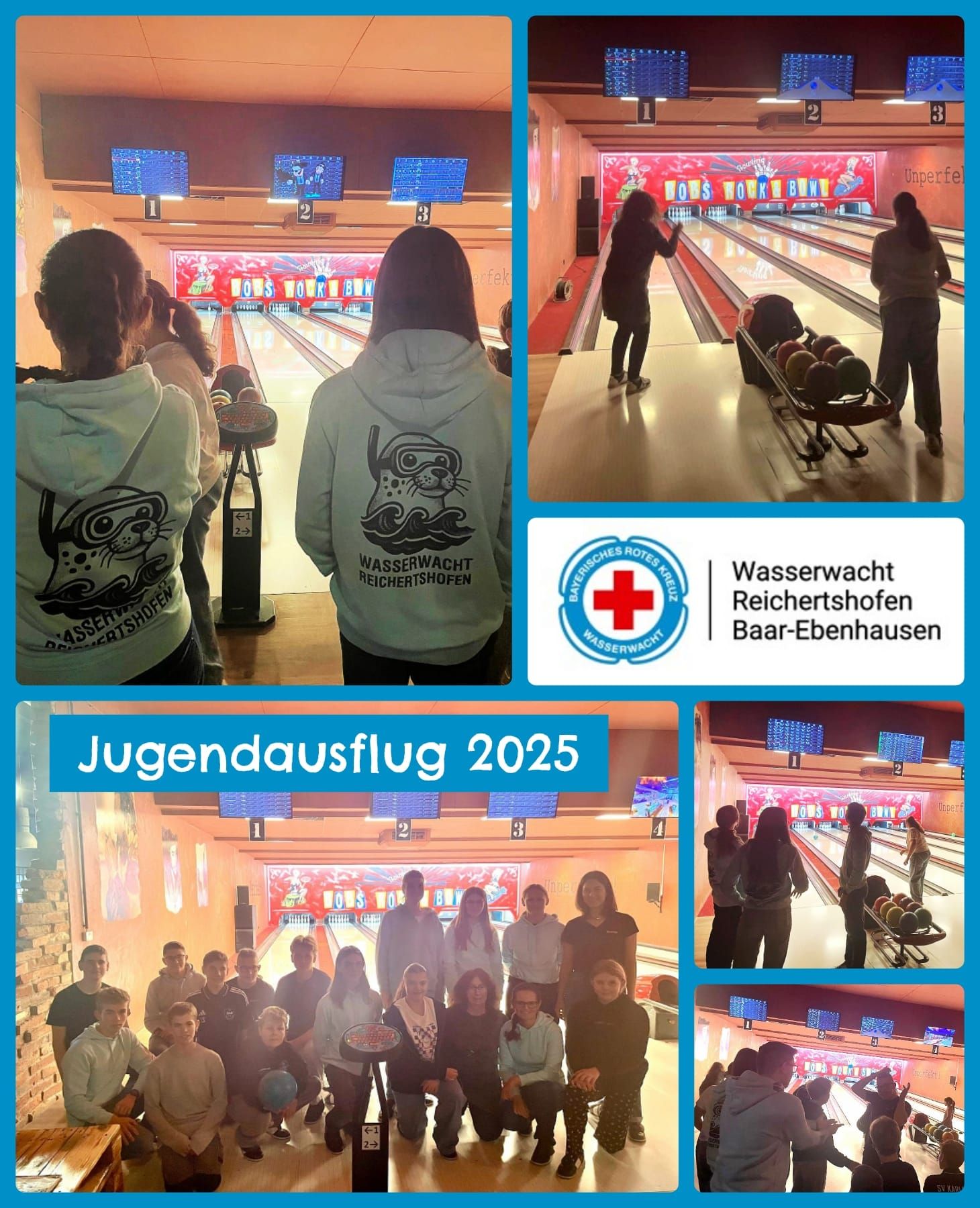 Bildercollage von unserer Schnitzeljagd in Steinerskirchen